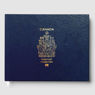 [100] Canadian Passport Cover Guest Book