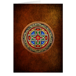 [100] Celtic Cross [Gold+Enamel]