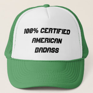 100% Certified American Badass Trucker Hat