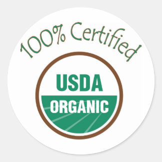 100% Certified USDA Organic Stickers