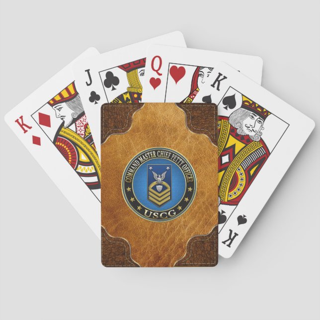 [100] CG: Command Master Chief Petty Officer (CMC) Playing Cards (Back)