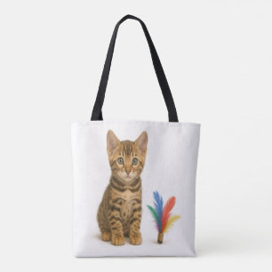 100% Chance of Chaos – Bengal Kitten Style Tote Bag