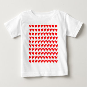 100 Chickens - Red Baby T-Shirt