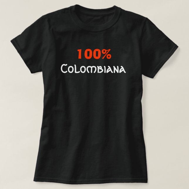 100% Colombiana T-Shirt (Design Front)
