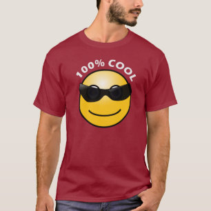100% cool maroon T-Shirt