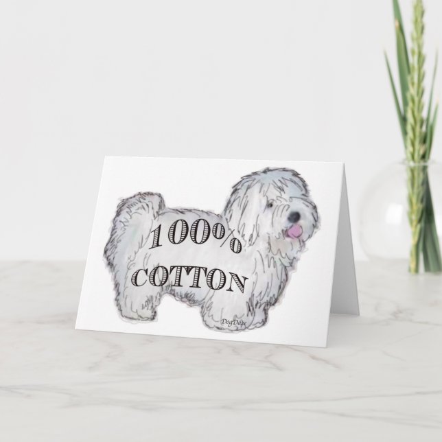 100% Cotton Card (Front)