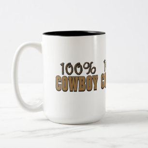 100% Cowboy Two-Tone Coffee Mug