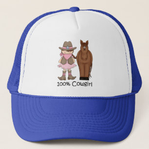 100% Cowgirl and Horse Hat