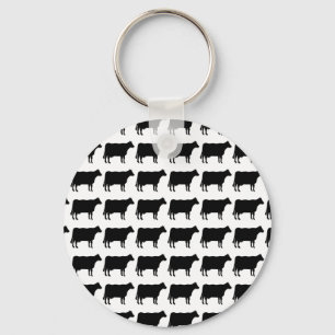 100 Cows Key Ring