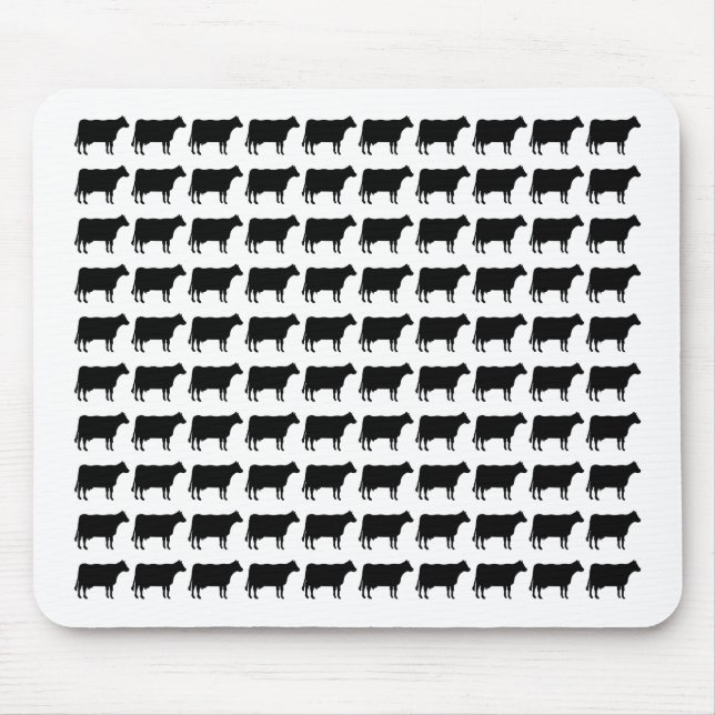 100 Cows Mouse Mat (Front)