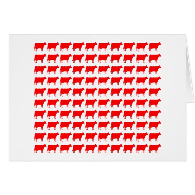 100 Cows - Red (Front Horizontal)