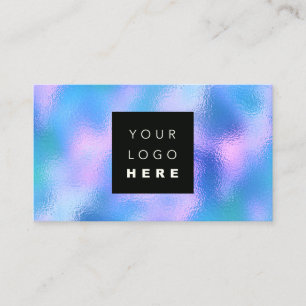 100 Custom Logo QRCODE Holographic Makeup Business Card