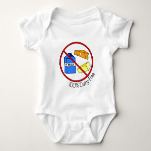 100% Dairy Free Baby Bodysuit