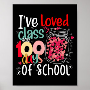 100 Day Of School Apparel For Teacher Student Kids Poster