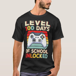 100 Day Of School Funny Gamer Video Games Boys 100 T-Shirt