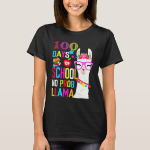 100 Day Of School Long Sleeve Shirt 100th No Probl