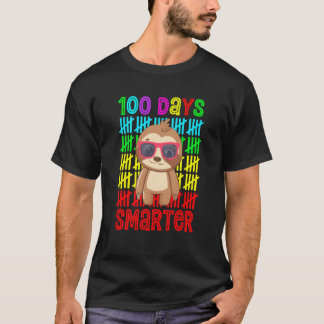 100 Day Of School Tees Teacher Sloth Happy 100 Day