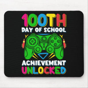 100 Day Of School Unlocked Gamer 100th Days Of Sch Mouse Mat