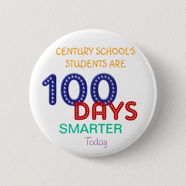 100 Day Smarter Buttons Templates (Front)