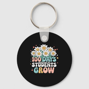 100 Day Watching My Students Grow 100 Days Of Scho Key Ring