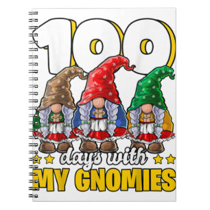 100 Day with My Gnomies Happy 100th Day of School Notebook
