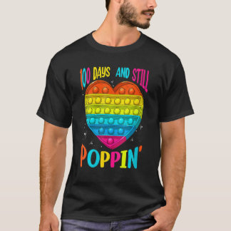 100 Days And Still Poppin 100th Day Of School Boys T-Shirt