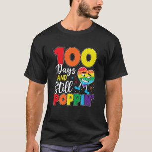 100 Days And Still Poppin 100th Day Of School Boys T-Shirt
