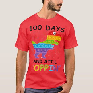 100 Days and Still Poppin Saurus kindergarten Teac T-Shirt