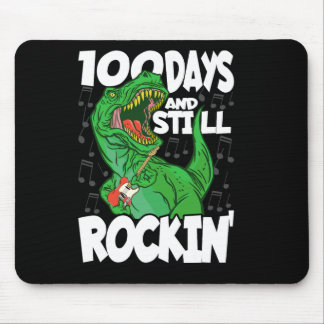 100 Days And Still Rockin - 100 Days Of School Din Mouse Mat