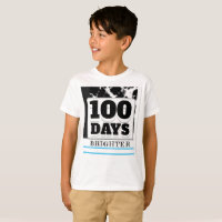 100 Days Brighter 100th Day School Black White
