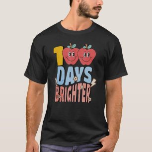 100 Days Brighter Back To School 100th Day Of Scho T-Shirt