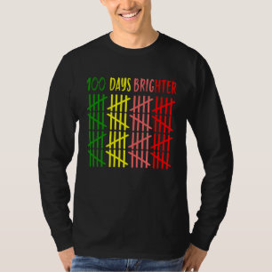 100 Days brighter Happy 100th Day of School teache T-Shirt