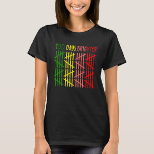 100 Days brighter Happy 100th Day of School teache T-Shirt