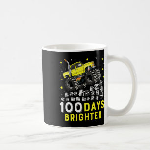 100 Days Brighter Monster Truck 100 Days Of School Coffee Mug