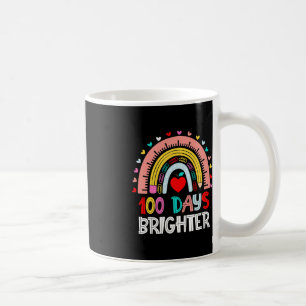 100 Days Brighter Rainbow 100th Day of School Teac Coffee Mug