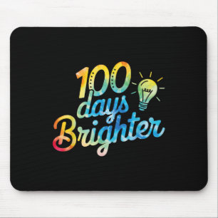 100 Days Brighter Teacher Kids 100th Day Of Mouse Mat