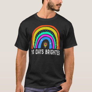 100 Days Brighter Teacher Student 100th Day T-Shirt