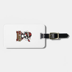 100 Days Bruh Soccer Dabbing Shirt Design_1 Luggage Tag