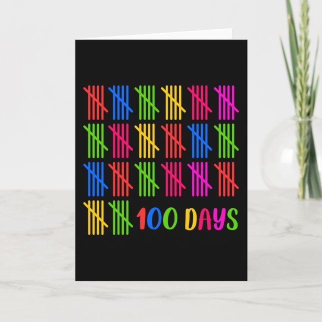 100 Days Card (Front)