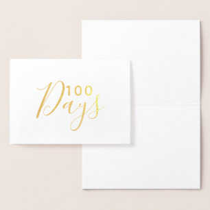 100 Days Foil Card