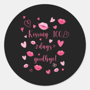 100 Days Good 100 Days Of School Teacher And Stude Classic Round Sticker