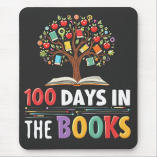 100 Days in the Books Days Of School Book Teacher Mouse Mat