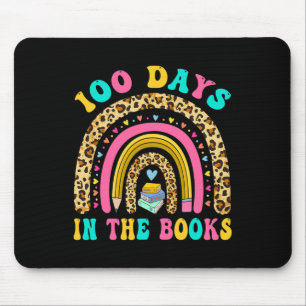100 Days In The Books Rainbow Reading Teacher Libr Mouse Mat