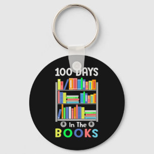 100 Days In The Books Reading Librarian Teacher St Key Ring