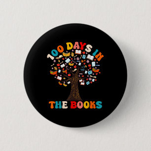 100 Days In The Books Reading Teacher 100th Day 6 Cm Round Badge