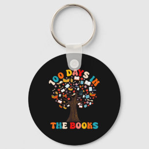 100 Days In The Books Reading Teacher 100th Day Key Ring