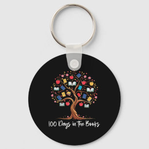 100 Days In The Books Reading Teacher 100th Day Key Ring