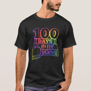100 Days In The Books Teacher Reading Book 100th D T-Shirt