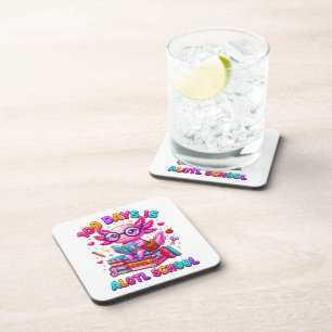 100 Days is Alotl School Axolotl Girls Coaster