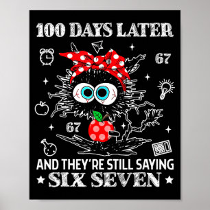 100 Days Later And They're Still Saying 67 Funny T Poster